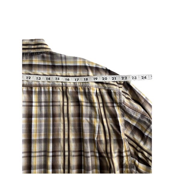 Tommy Bahama Shirt Men XXL Beige Plaid Check Long Sleeve Button Down - Picture 7 of 9